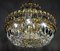 Faustig Rainbow Lead Crystal Brass Chandelier, 1970s 16