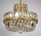 Faustig Rainbow Lead Crystal Brass Chandelier, 1970s, Image 2