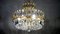 Faustig Rainbow Lead Crystal Brass Chandelier, 1970s, Image 14