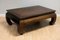 Chinese Quin Dynasty Brown Tadauk Coffee Table with Rattan Top & Drawers, Image 4