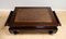 Chinese Quin Dynasty Brown Tadauk Coffee Table with Rattan Top & Drawers 6