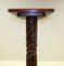 Victorian Wood Brown Torchiere Jardiniere Plant Stand 7