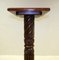 Victorian Wood Brown Torchiere Jardiniere Plant Stand, Image 7