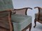 Butacas danesas de terciopelo, fresno y malla para muebles, años 50. Juego de 2, Imagen 20