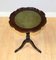 Green Top & Gold Tooling Tripod Pie Crust Edge Side Table 7