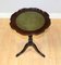 Green Top & Gold Tooling Tripod Pie Crust Edge Side Table, Image 7