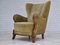 Danish Armchair in Furniture Velour and Oak, 1960s, Image 16