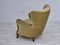 Danish Armchair in Furniture Velour and Oak, 1960s 15