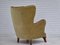 Danish Armchair in Furniture Velour and Oak, 1960s 10