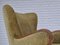 Butaca danesa de muebles de terciopelo y roble, años 60, Imagen 2