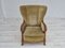 Danish Armchair in Furniture Velour and Oak, 1960s, Image 3