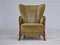 Danish Armchair in Furniture Velour and Oak, 1960s, Image 1