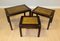 Campaign Nesting Tables with Green Leather Tops from Bevan Funnell, Set of 3 2