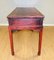 Chinese Chippendale Style Red Lacquered Console Table with 3 Drawers, Late 19th Century 11