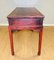 Chinese Chippendale Style Red Lacquered Console Table with 3 Drawers, Late 19th Century, Image 11