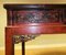 Chinese Chippendale Style Red Lacquered Console Table with 3 Drawers, Late 19th Century 9