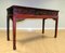 Chinese Chippendale Style Red Lacquered Console Table with 3 Drawers, Late 19th Century 2