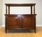 Victorian 2-Tier Whatnot Cupboard on Castors in Brown Wood 4