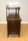 Victorian 2-Tier Whatnot Cupboard on Castors in Brown Wood, Image 8