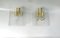 Large Ceiling Lights in Brass and Bubble Glass, 1960s, Set of 2 2