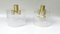 Large Ceiling Lights in Brass and Bubble Glass, 1960s, Set of 2, Image 1