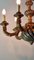 19th Century French Napoleon III Style Hand-Carved and Gilt Painted 6-Light Wooden Chandelier 10