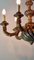 19th Century French Napoleon III Style Hand-Carved and Gilt Painted 6-Light Wooden Chandelier, Image 10