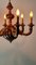 19th Century French Napoleon III Style Hand-Carved and Gilt Painted 6-Light Wooden Chandelier 14