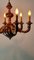 19th Century French Napoleon III Style Hand-Carved and Gilt Painted 6-Light Wooden Chandelier, Image 14