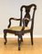 20th Century Open Armchair in Carved Hardwood, Image 1