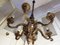Louis XVI Regency Period Bronze Mazarin Chandelier in the style of Charles Boulle, Image 2