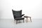 Papa Bear Chair and Footstool by Hans Wegner for A. P. Stolen, Set of 2, Image 4