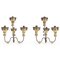 Candelabri da tavolo a 4 braccia, 1700, set di 2, Immagine 1