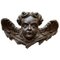 Winged Putto Face of Angel Sculpture in Carved Wood, 1700 1