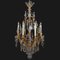 French Chandelier in Gilded Bronze and Crystal, 1890s, Image 2