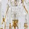 French Chandelier in Gilded Bronze and Crystal, 1890s 13