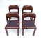 Brown Plastic Chairs by Eerio Aarnio for UPO Furniture, Finland, 1970s, Set of 4 4