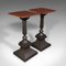 Tables ou Supports pour Jardinière Portico Victoriens en Fer, Angleterre, 1950s, Set de 2 1