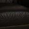 Zwei-Sitzer Sofa aus schwarzem Leder 3