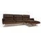 Leather Corner Sofa in Brown Leather, Image 1