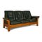Vintage Three-Seater Sofa in Green Leather, Image 8