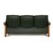 Vintage Three-Seater Sofa in Green Leather, Image 10