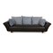 333 Three-Seater Sofa in Black Leather by Rolf Benz 1