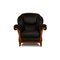 Vintage Armchair in Black Leather 6