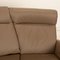 Three-Seater Taupe Sofa in Leather, Image 3