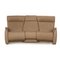 Three-Seater Taupe Sofa in Leather 1