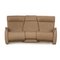 Three-Seater Taupe Sofa in Leather, Image 1