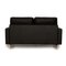 Zwei-Sitzer Sofa aus schwarzem Leder von Rolf Benz 7