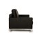 Two-Seater Sofa in Black Leather by Rolf Benz 6