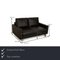 Two-Seater Sofa in Black Leather by Rolf Benz 2